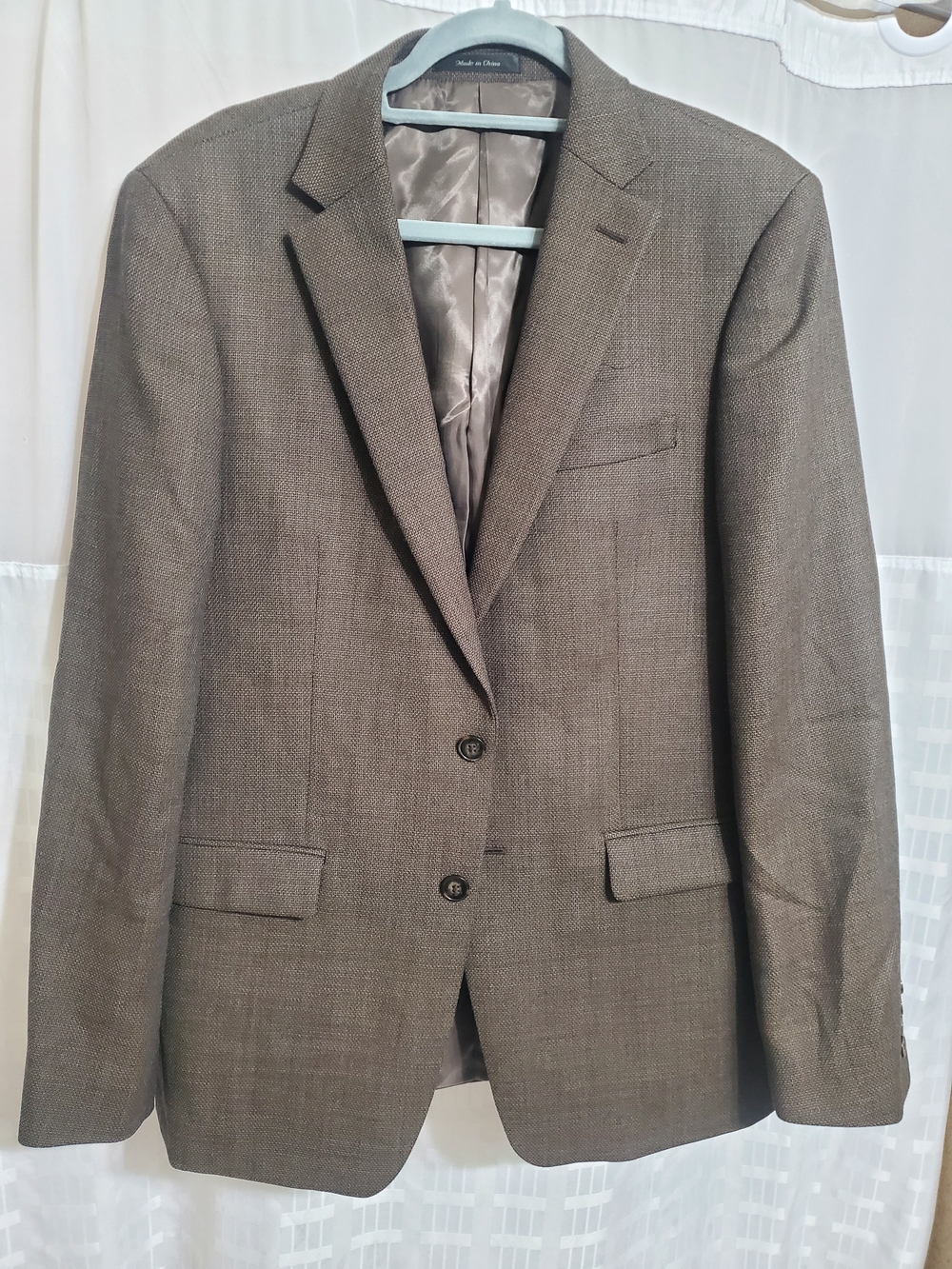 Calvin Klein Men's Brown Textured Sport Coat